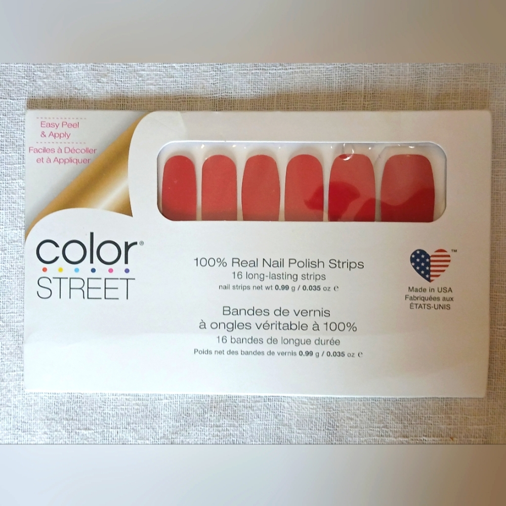 🍂 Color Street Beijing Beauty Red Nail Polish Strips
